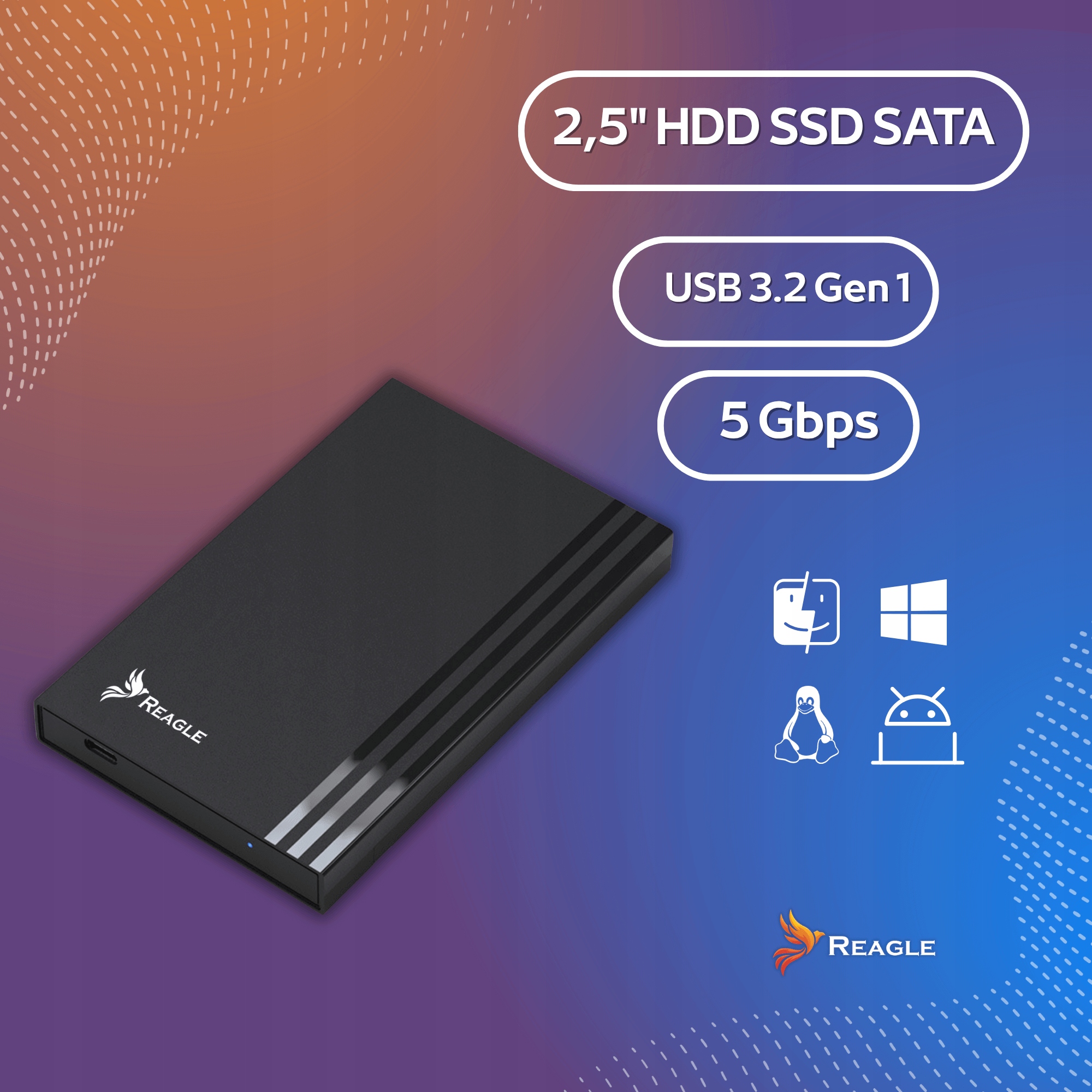 Szybkie transfery danych – Prędkość do 5Gb/s