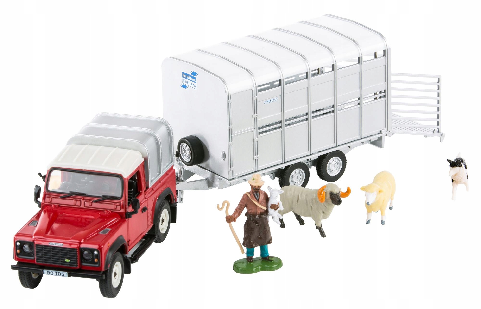 TOMY Britains Land Rover z przyczepą zestaw 43138 – Idealna zabawa dla dzieci