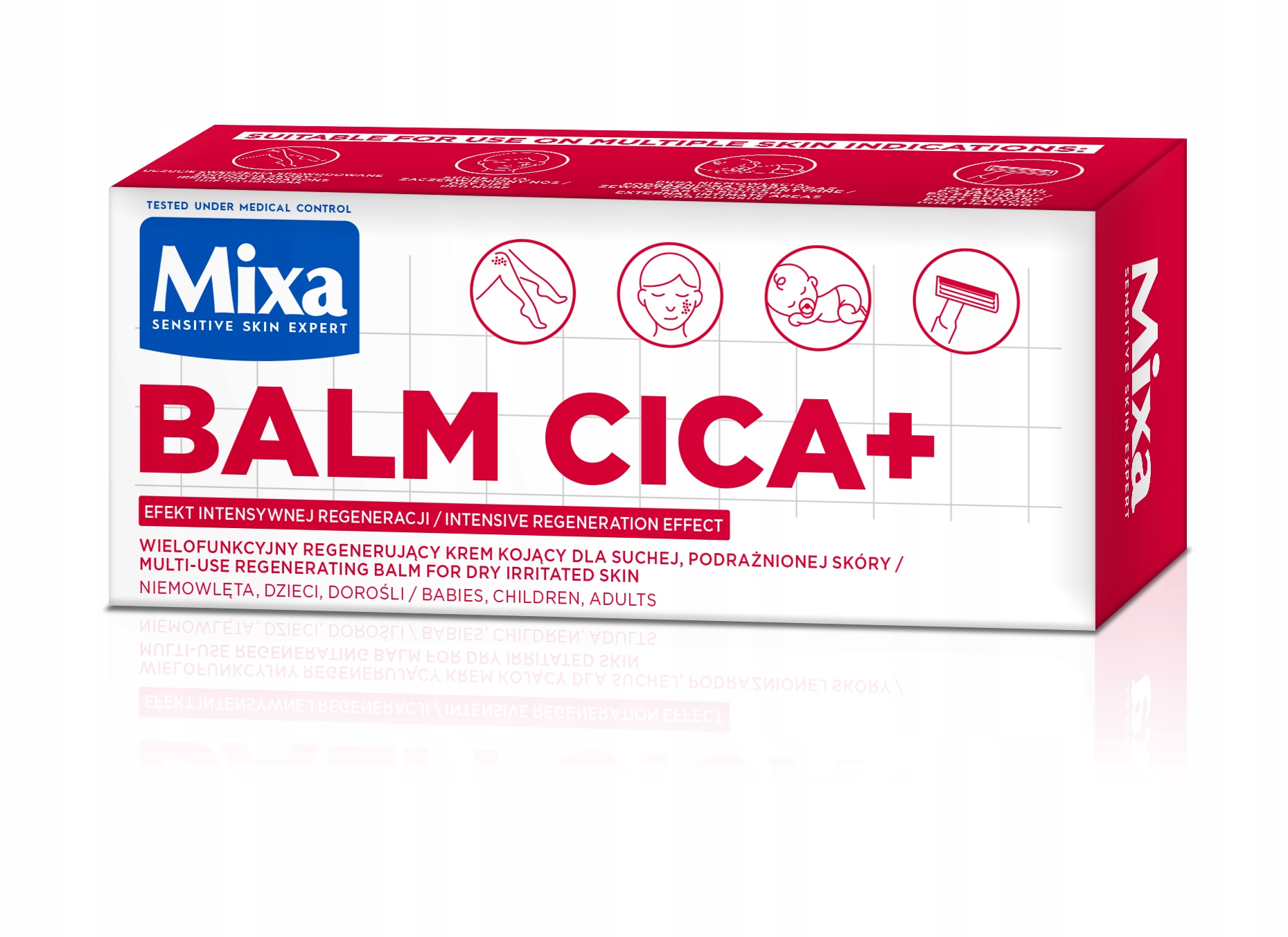 Wielofunkcyjne działanie MIXA_Balm Cica+