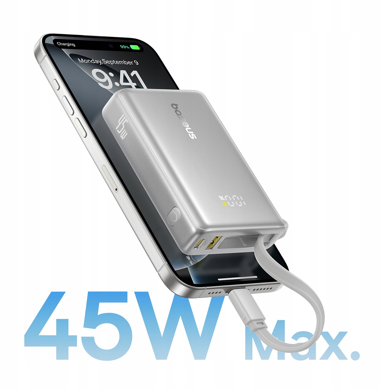 Szybkie ładowanie dzięki mocy 45W i obsłudze Power Delivery