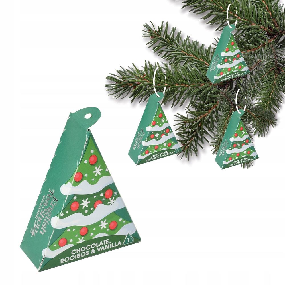 English Tea Shop Zawieszka na Choinkę Choinka z Herbatami – Świąteczna ozdoba z ekologiczną herbatą