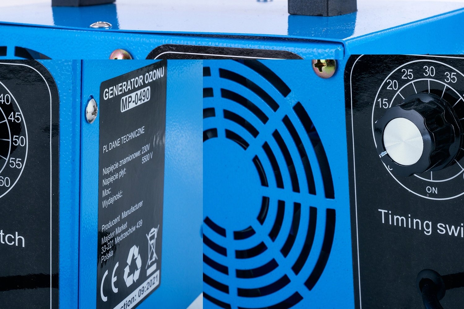 Wydajność ozonowania 60 000 mg/h – Czyste i świeże powietrze