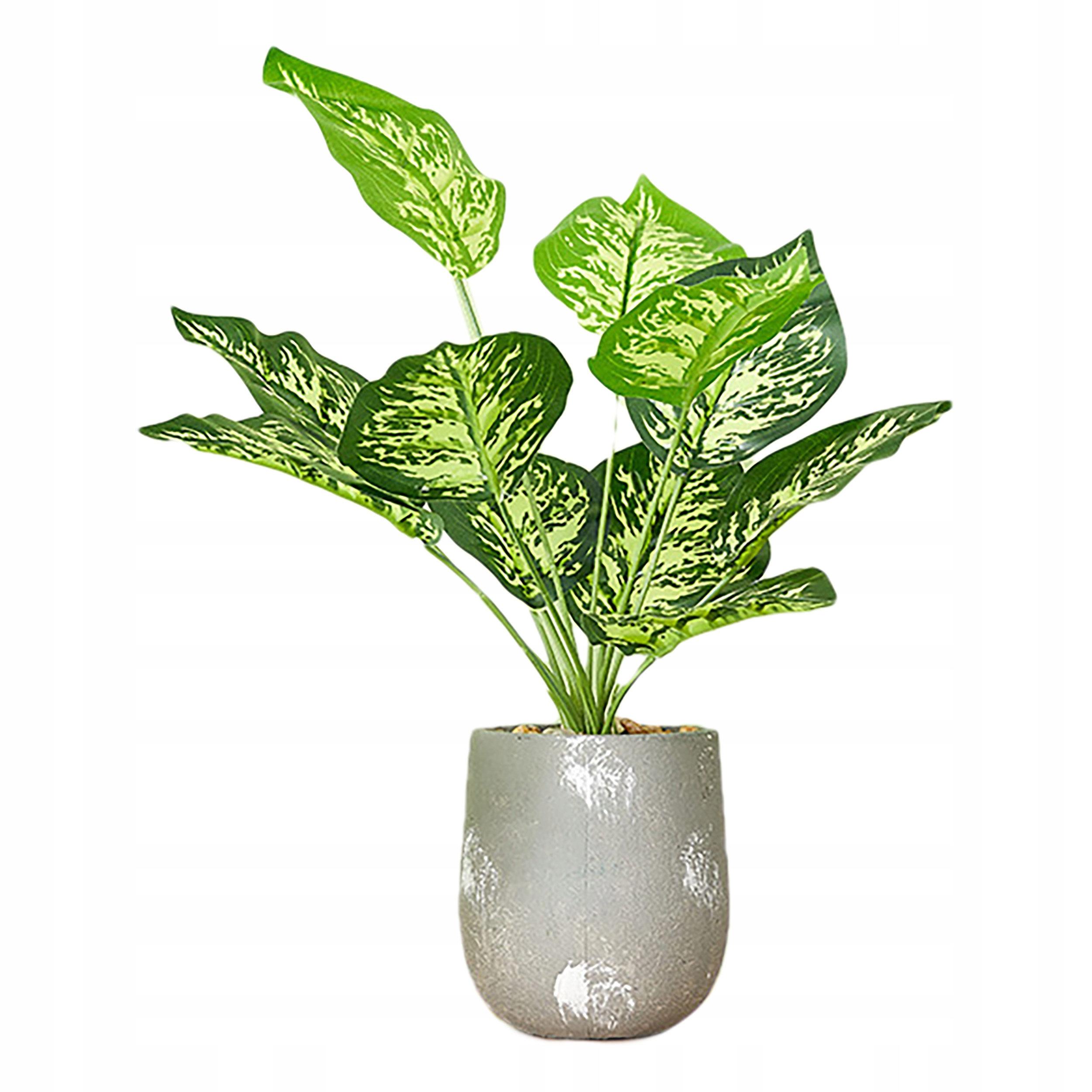 Sztuczna Roślina W Doniczce Realistyczna 42cm Dieffenbachia – Idealny dodatek do wnętrz