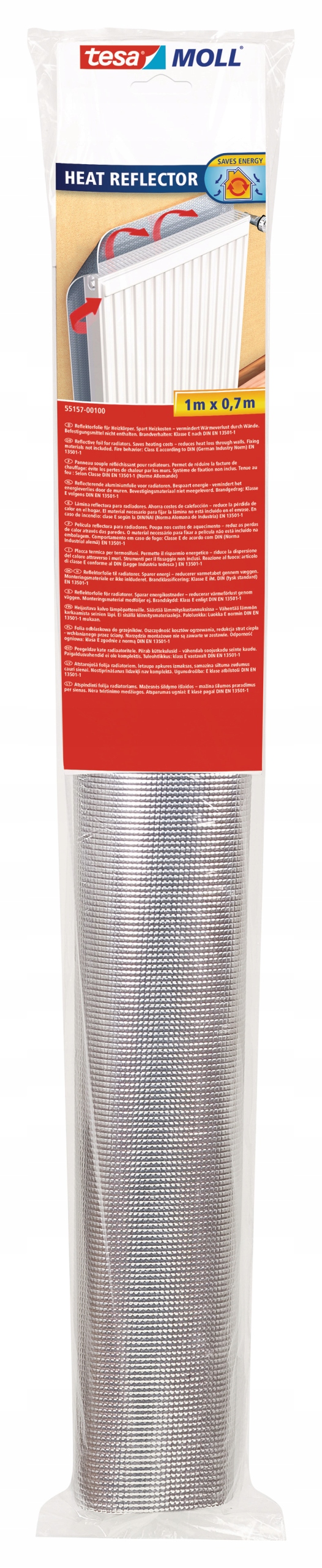 Zestaw narzędzi Tesa Reflektorfolie für Heizung 1m x 700mm 55157 – Efektywna izolacja cieplna