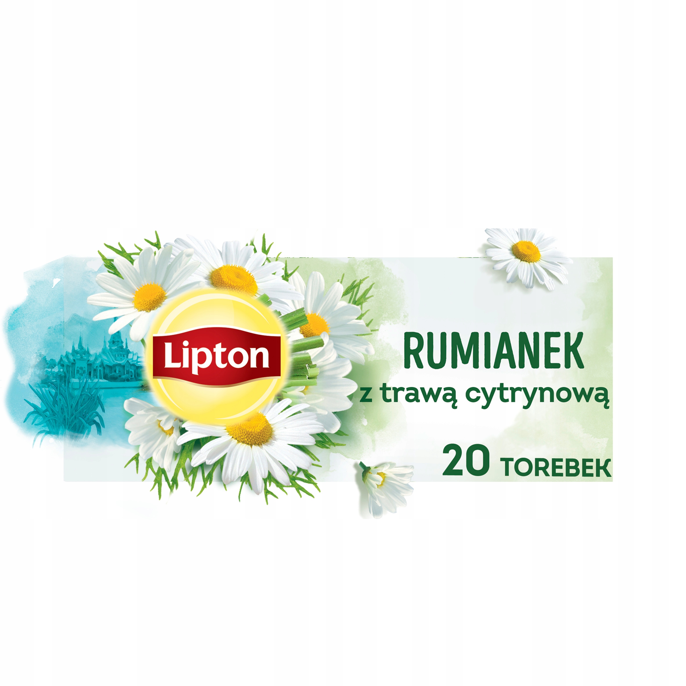 Herbata LIPTON ziołowa, rumianek z trawą cytrynową – Aromatyczna przyjemność w każdej filiżance