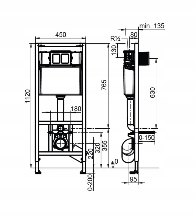 Wysoka jakość i trwałość stelaża podtynkowego SANIT