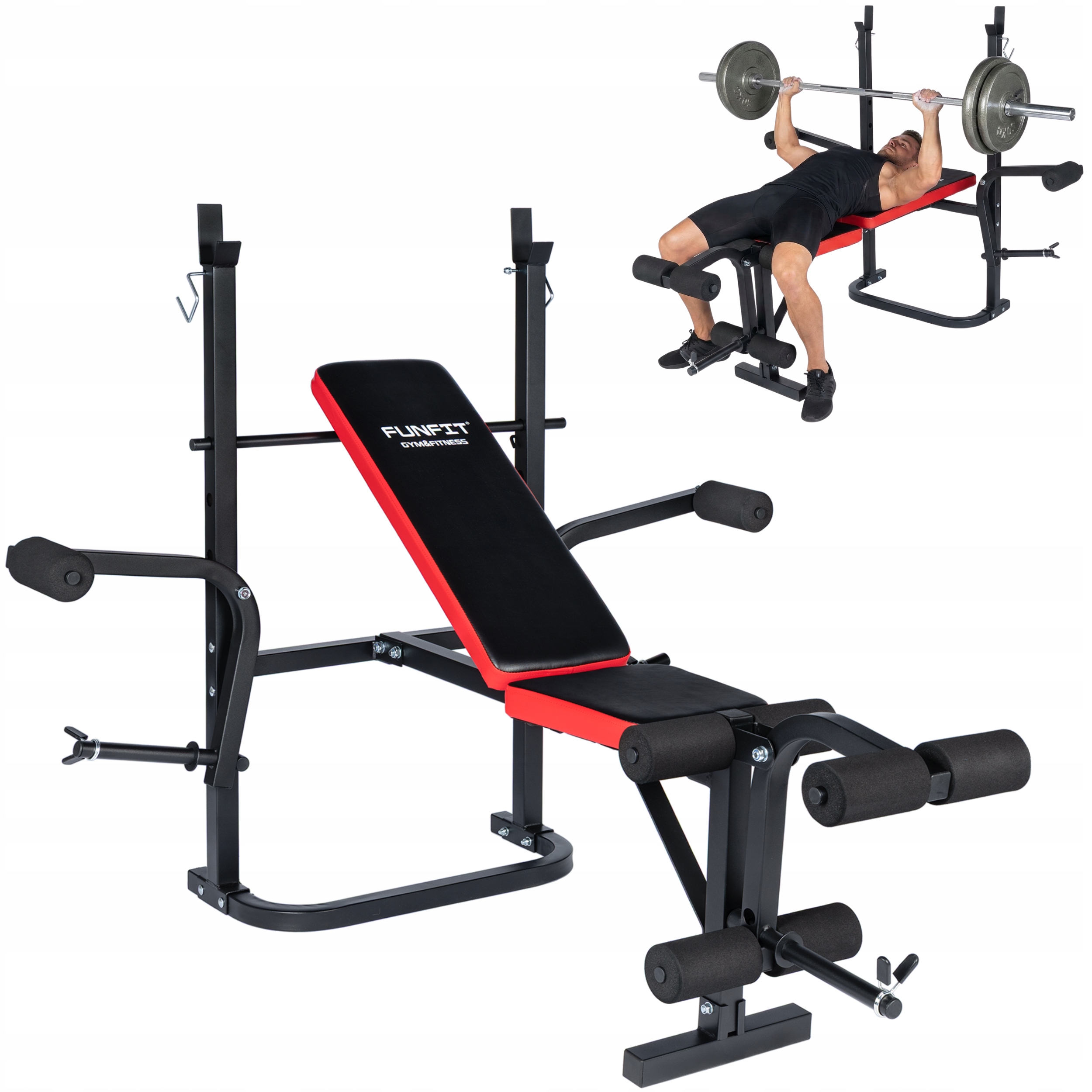 Ławka treningowa pod sztangę FUNFIT – Twój klucz do efektywnego treningu siłowego