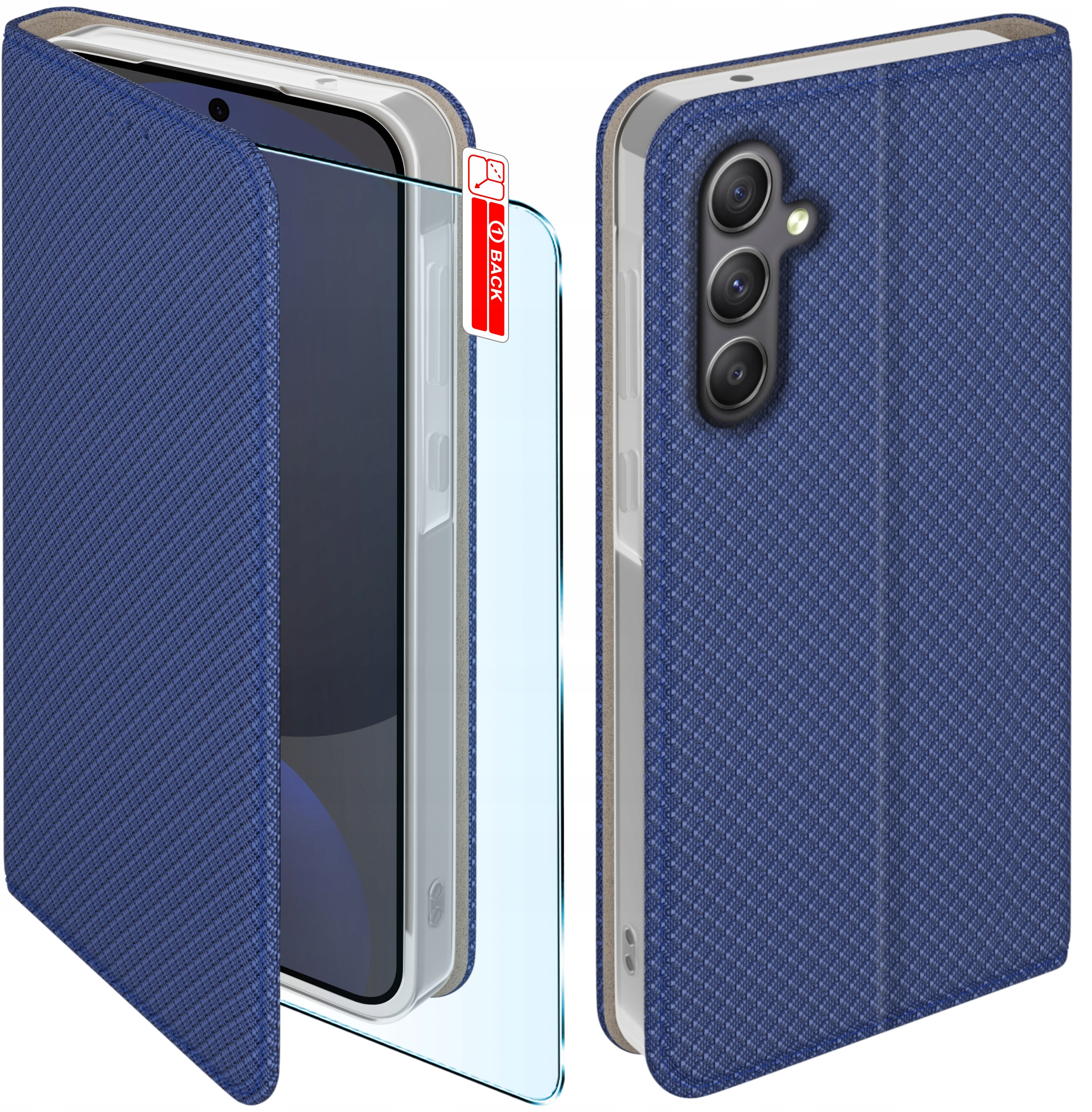 Etui do Samsung Galaxy S24 FE SMART MAGNET CASE PORTFEL + SZKŁO OCHRONNE 9H – Kompleksowa ochrona Twojego smartfona