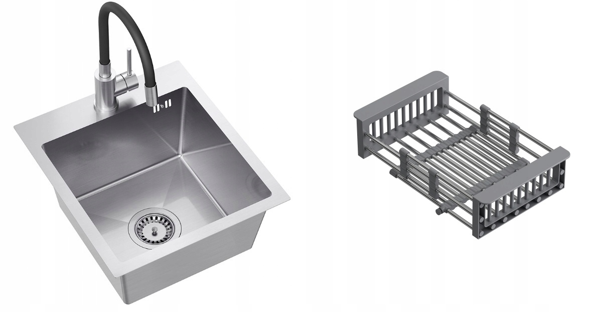 Stalowy zlewozmywak z baterią kuchenną – Idealne połączenie