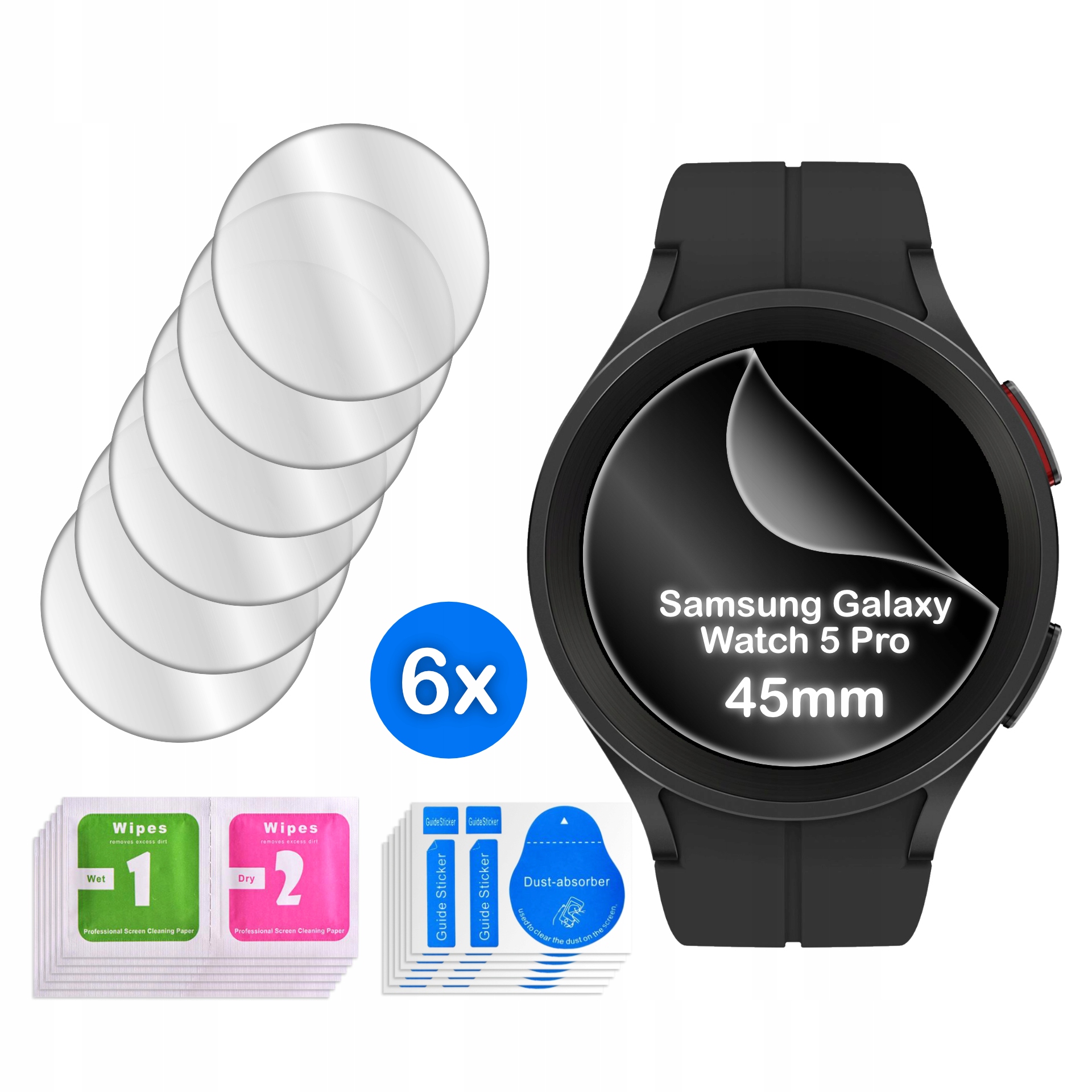 Folia HYDROŻELOWA 3D na ekran do Samsung Galaxy Watch 5 Pro 45mm – Nowoczesna ochrona