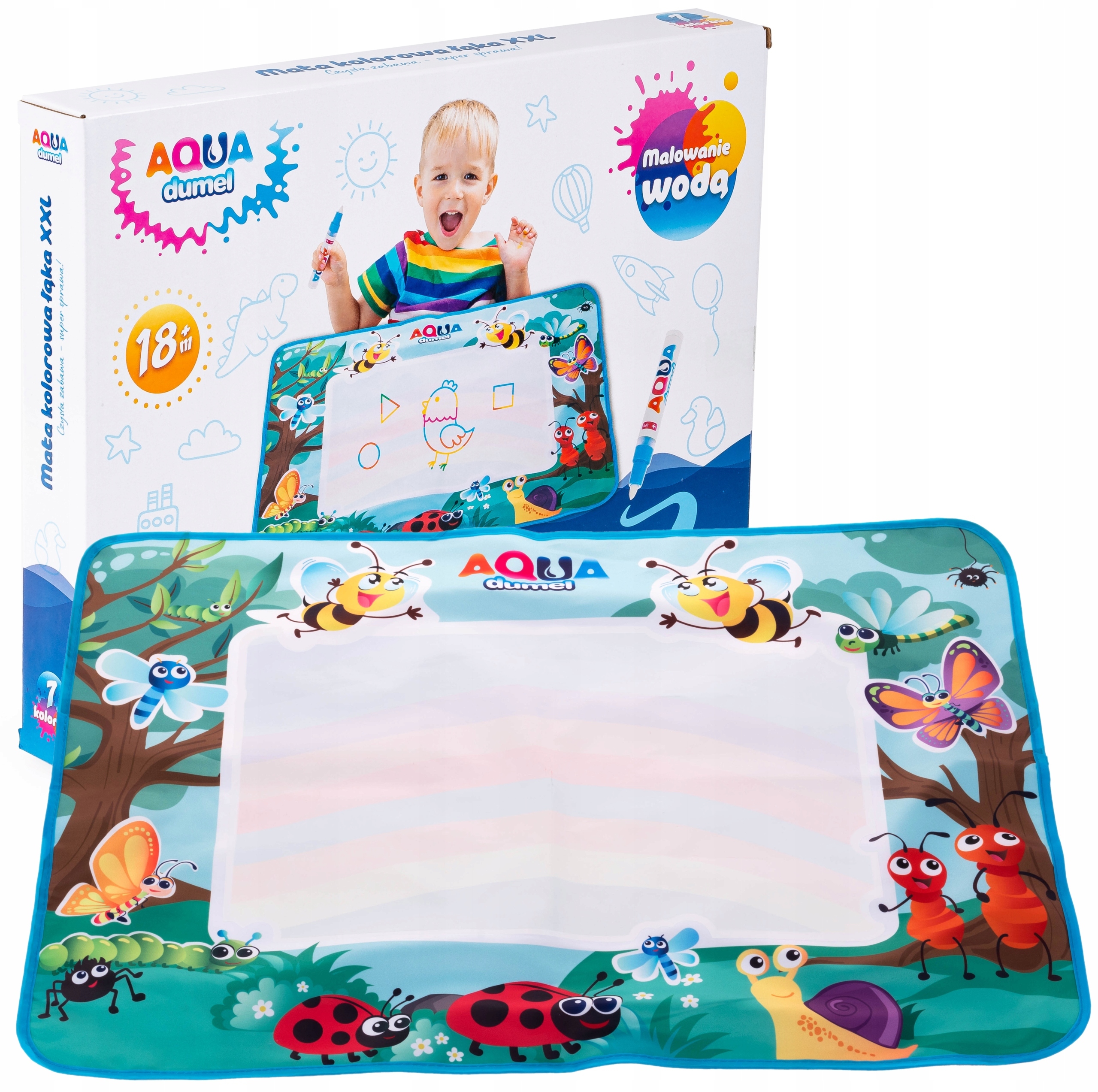 Mata Aqua Duża 80x60 cm – Kreatywna zabawa dla najmłodszych