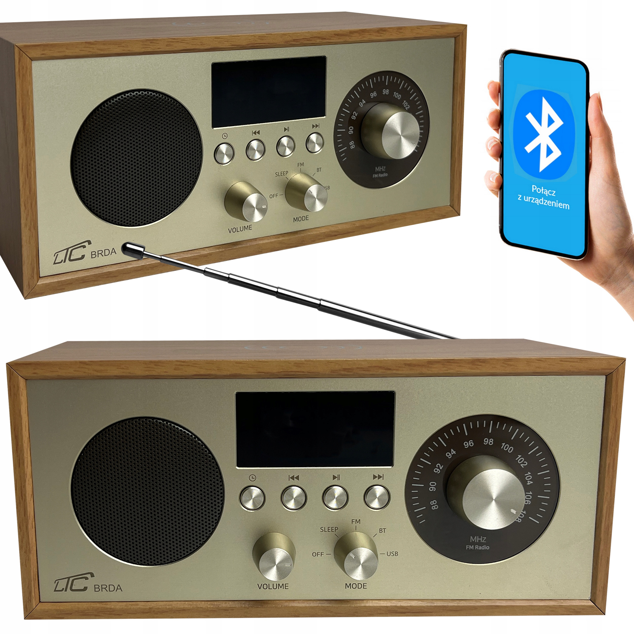 Funkcjonalność Bluetooth i złącze USB