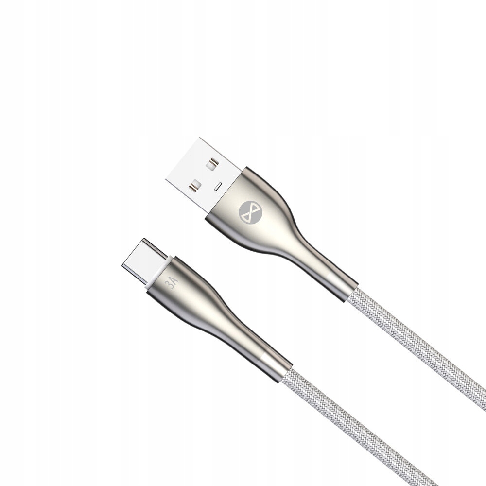Forever Kabel Sleek USB - USB-C 1,0 m 3A Biały – Idealne połączenie dla Twojego urządzenia