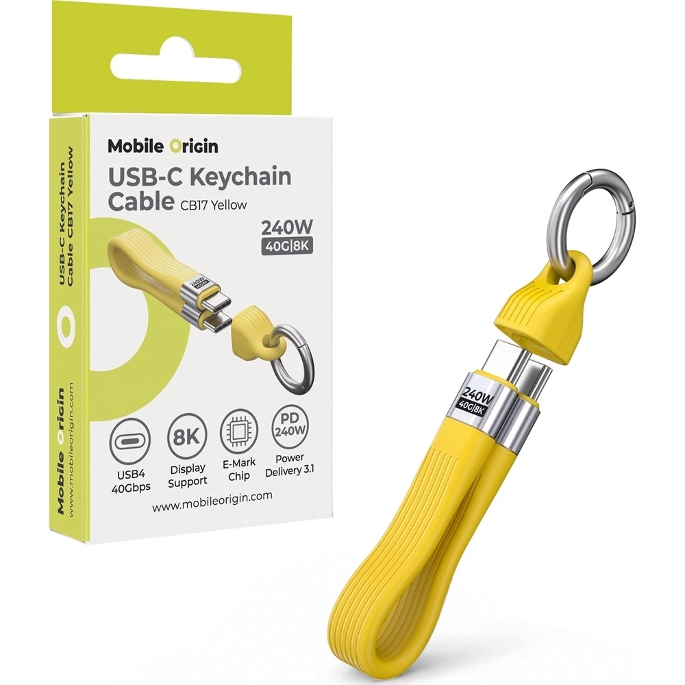 Kabel USB-C Mobile Origin CB17 240W – Kompaktowe rozwiązanie dla nowoczesnych urządzeń