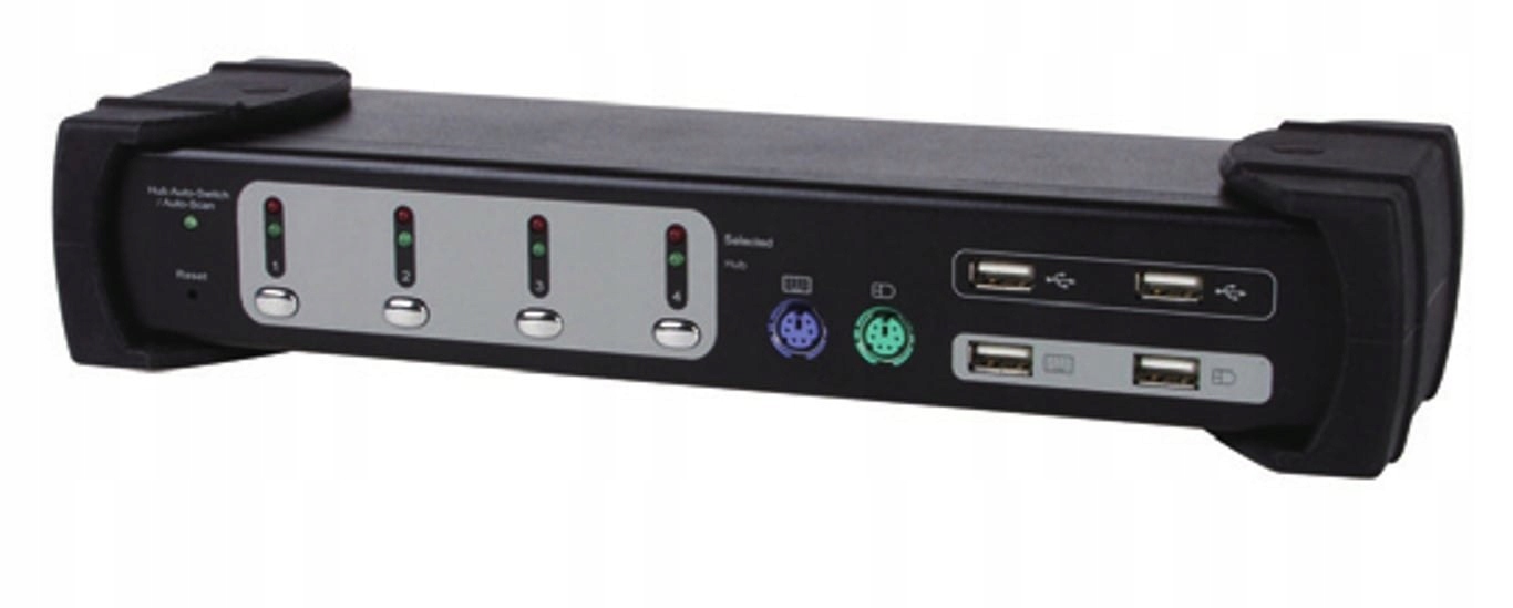 Przełącznik Equip KVM Switch 4x USB/PS2 Dual Monitor - Wydajność i wygoda w jednym