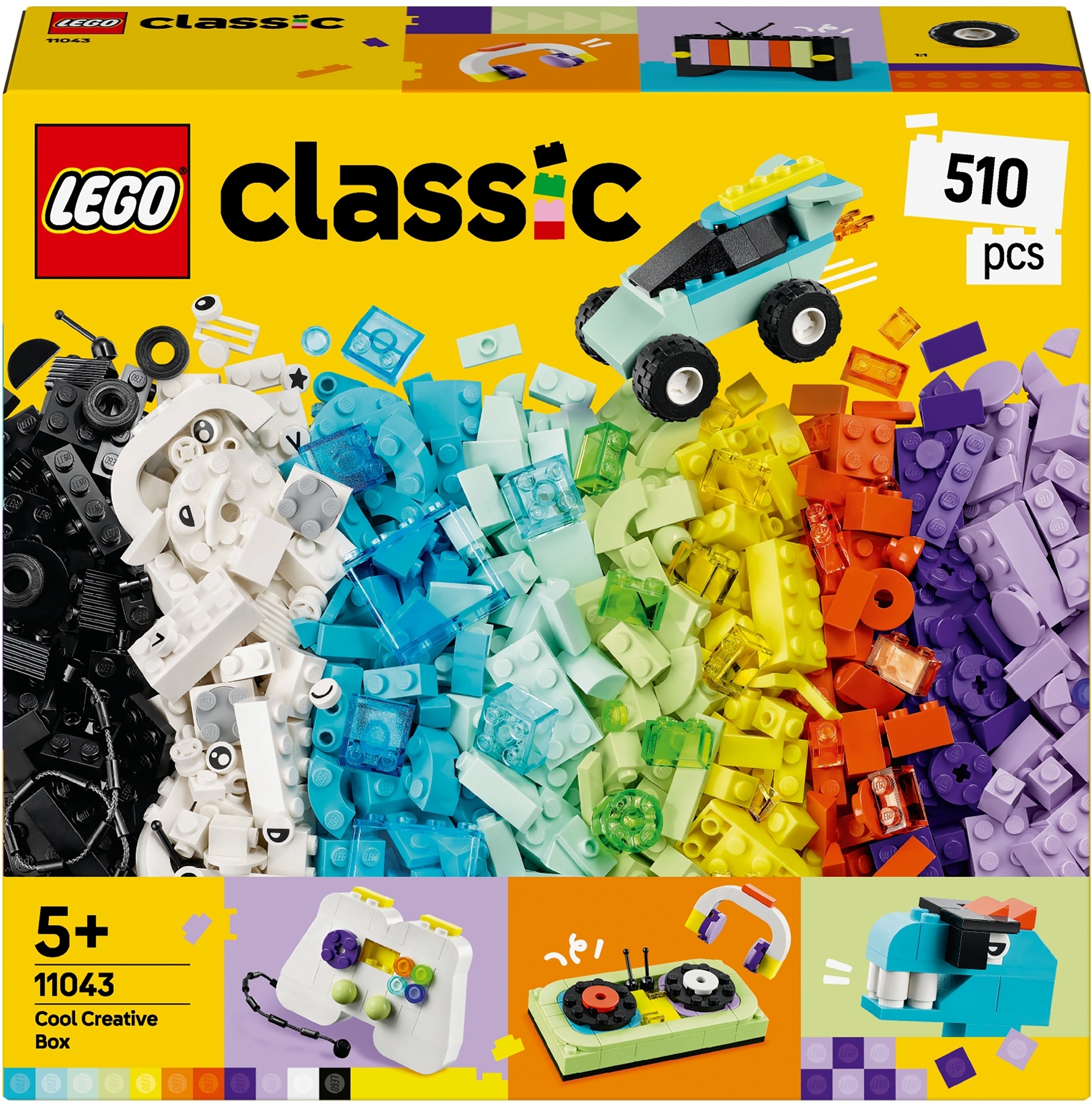 LEGO Classic 11043 – Wspaniała kreatywna skrzynka dla małych budowniczych