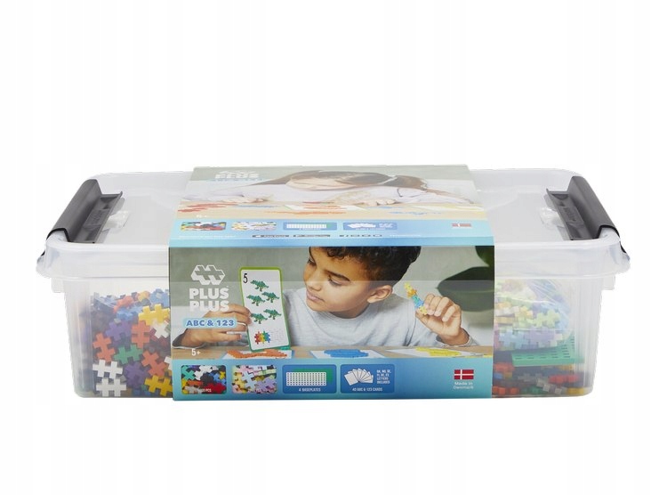 Plus Plus PLUS-PLUS MIX NAUCZ SIĘ BUDOWAĆ ABC&123 - 2000 ELEMENTÓW – Kreatywna zabawa dla dzieci