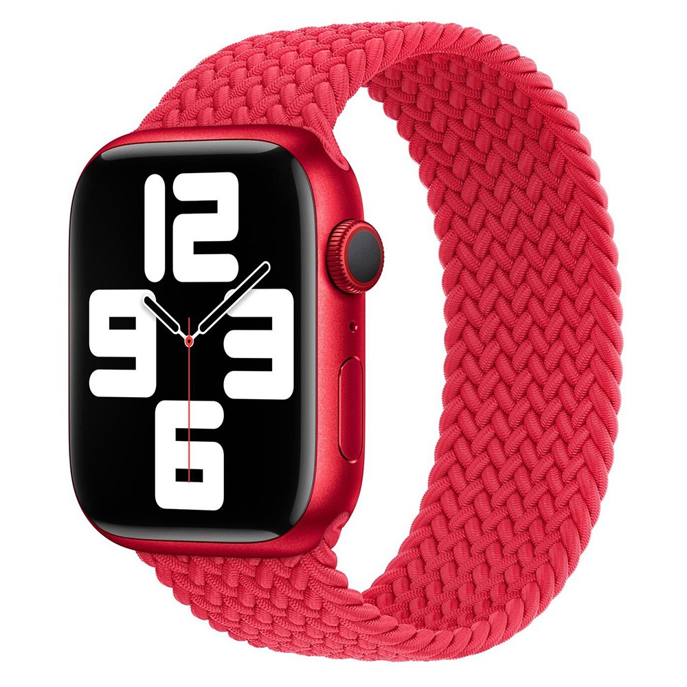 Pasek Apple 41mm Braided Solo Loop rozmiar 6 czerwony – Idealne dopasowanie do Twojego Apple Watch