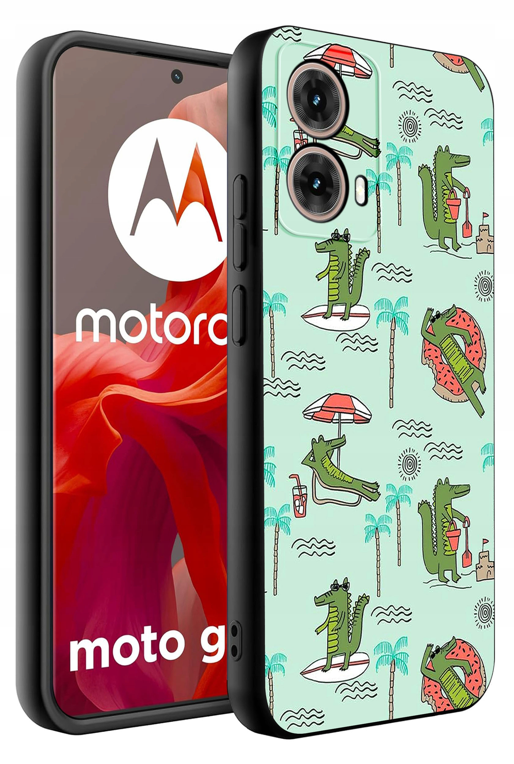 Etui do Motorola Moto G85 5G WZORY | SILIKONOWE MATT CASE – Ochrona i styl w jednym