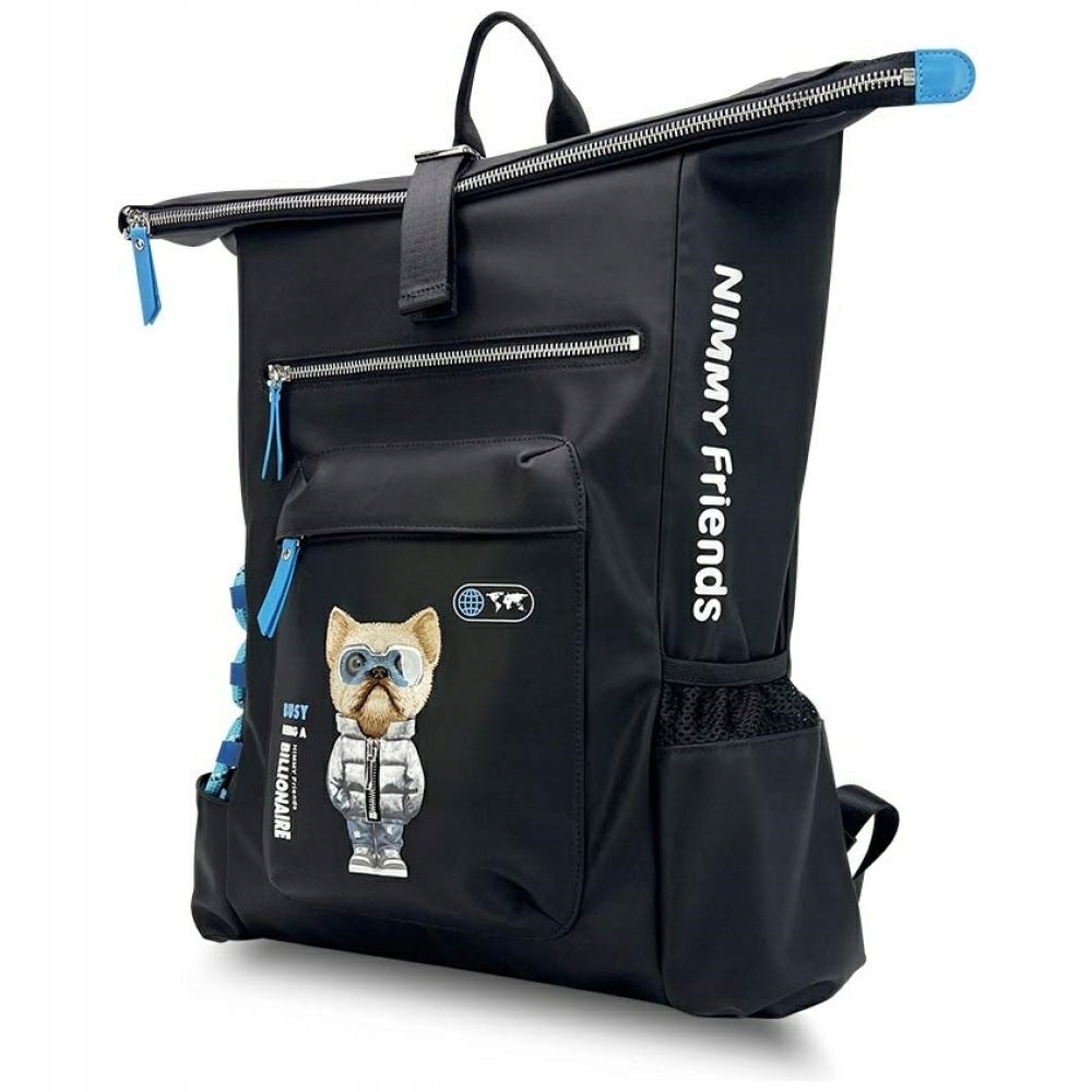 Plecak Nimmy Cool&Cute 2.0 Dog do laptopa czarny – Stylowy i funkcjonalny wybór