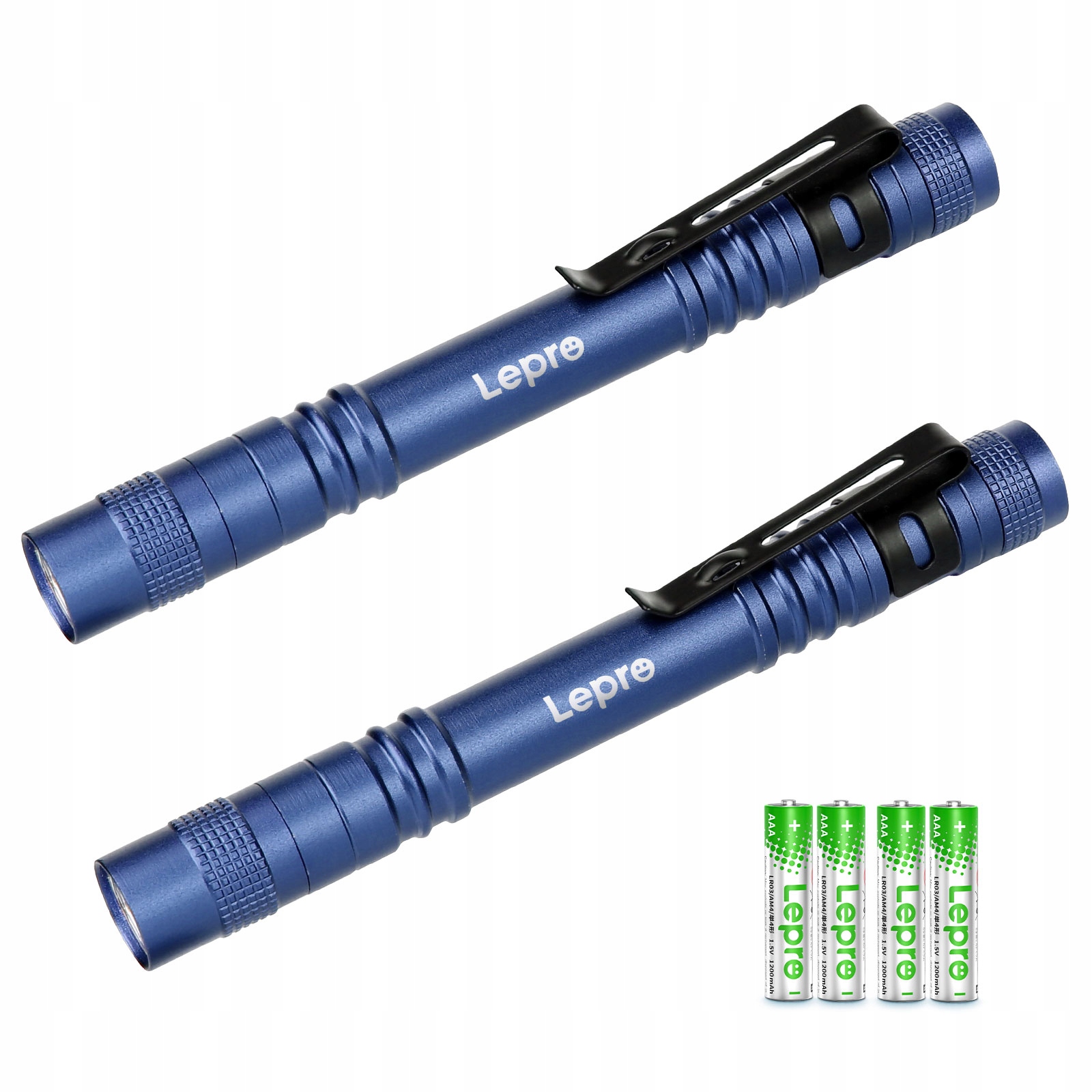 LEPRO 2 szt. Zestaw Latarek Piórkowych 120023L-BU-2 – Idealne do Użytku Codziennego