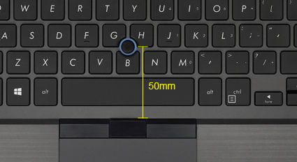 47% bigger multi-gesture touchpad