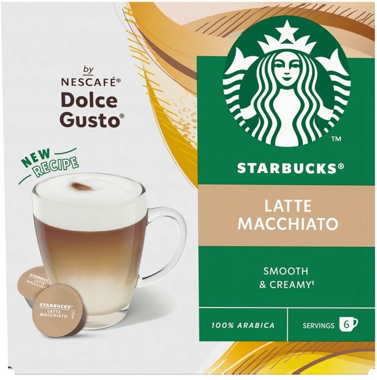 Kapsułki kawy Starbucks Latte Macchiato kompatybilne z NESCAFÉ Dolce Gusto – Smak, który pokochasz