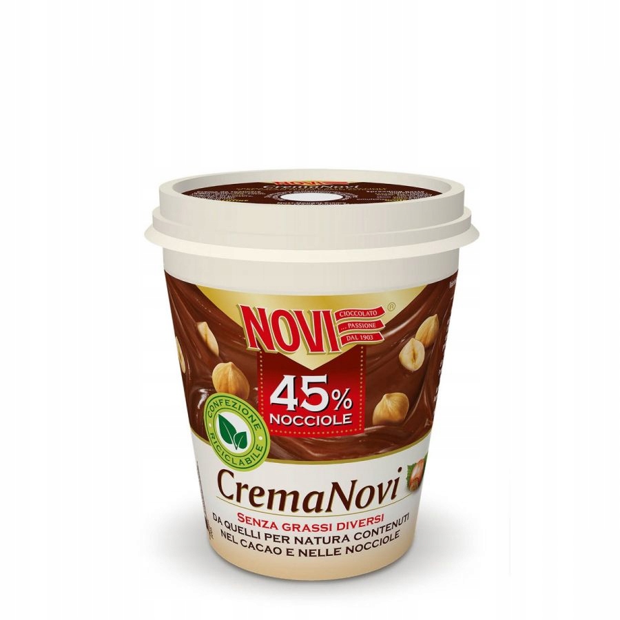 Wysoka zawartość orzechów laskowych (45%)