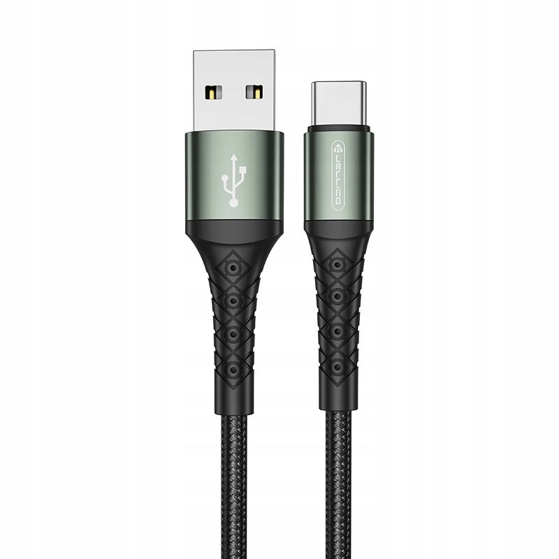 JELLICO kabel B10 USB-C 3.1A 1m czarny – Szybkie ładowanie i synchronizacja danych