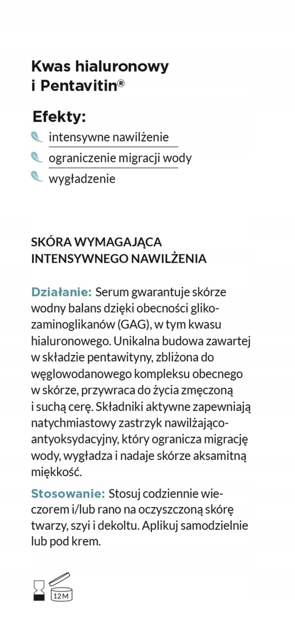 Kluczowe składniki serum: Pentawityna, Kwas hialuronowy i Glycohyal LW