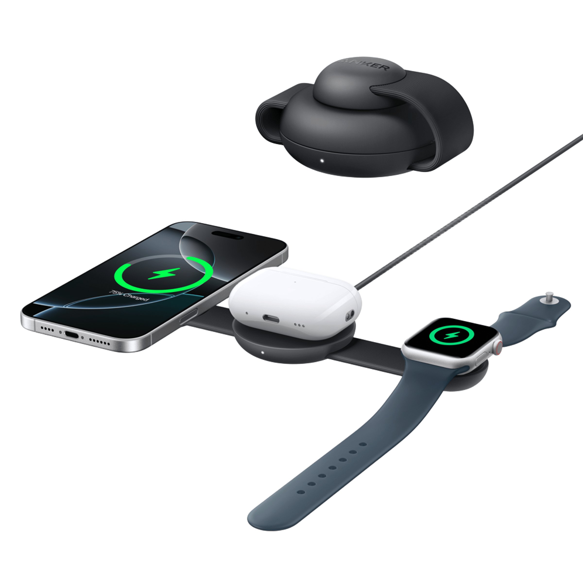 Superszybkie ładowanie 15W – Oszczędzaj czas z Anker MagGo