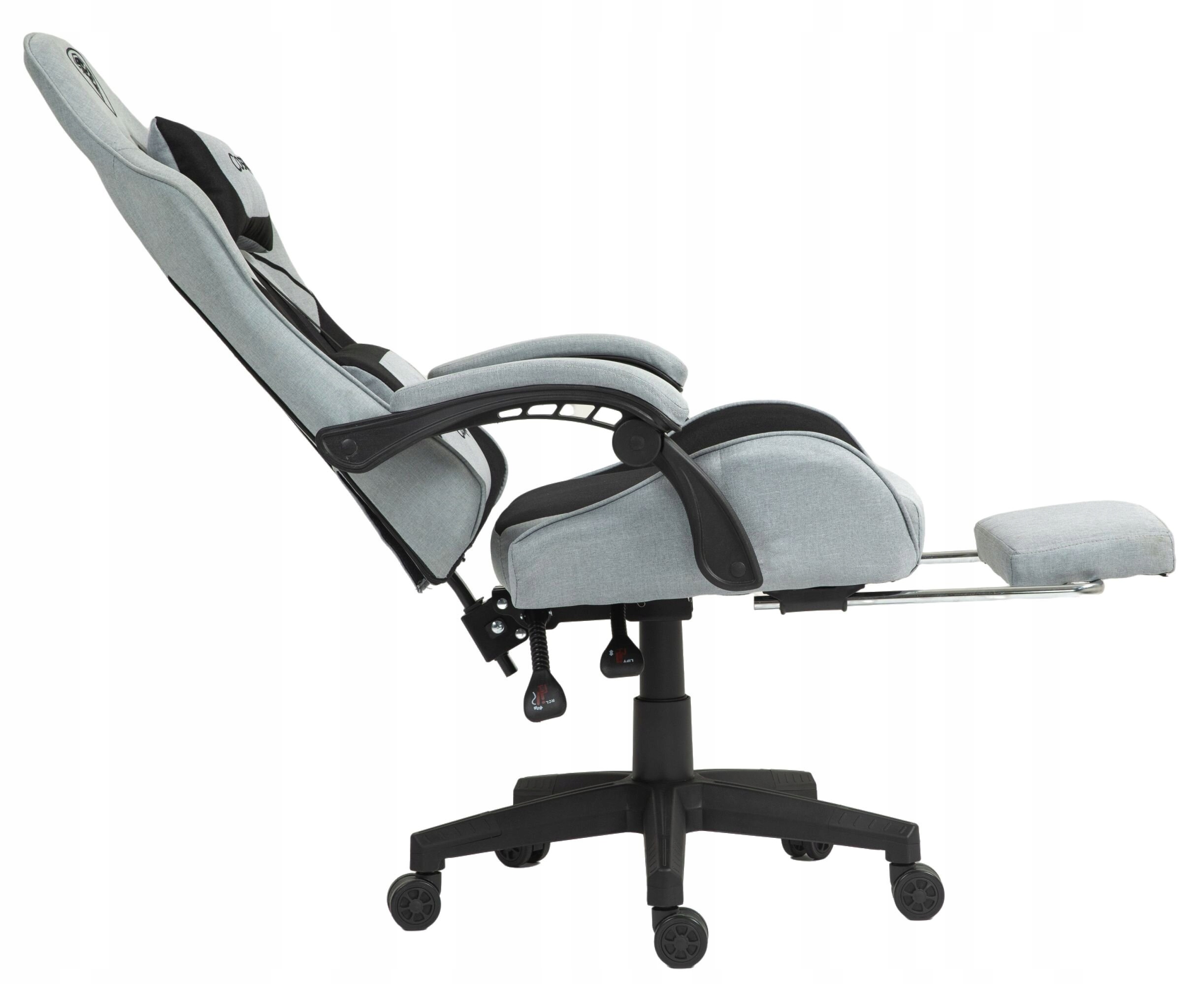 Ergonomiczna konstrukcja z podnóżkiem dla maksymalnego relaksu