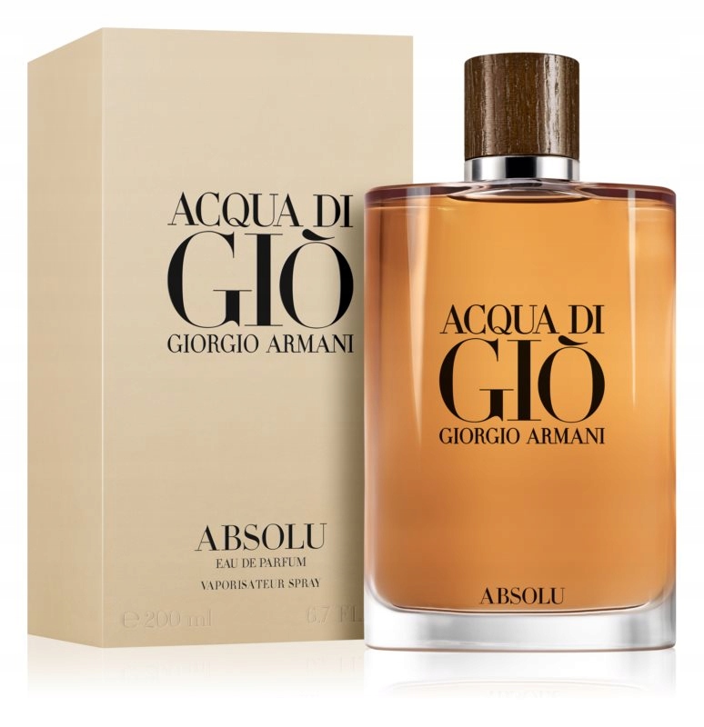 Perfumy męskie Acqua di Gio Absolu EDP 200 ml – Wyrafinowana elegancja dla nowoczesnego mężczyzny