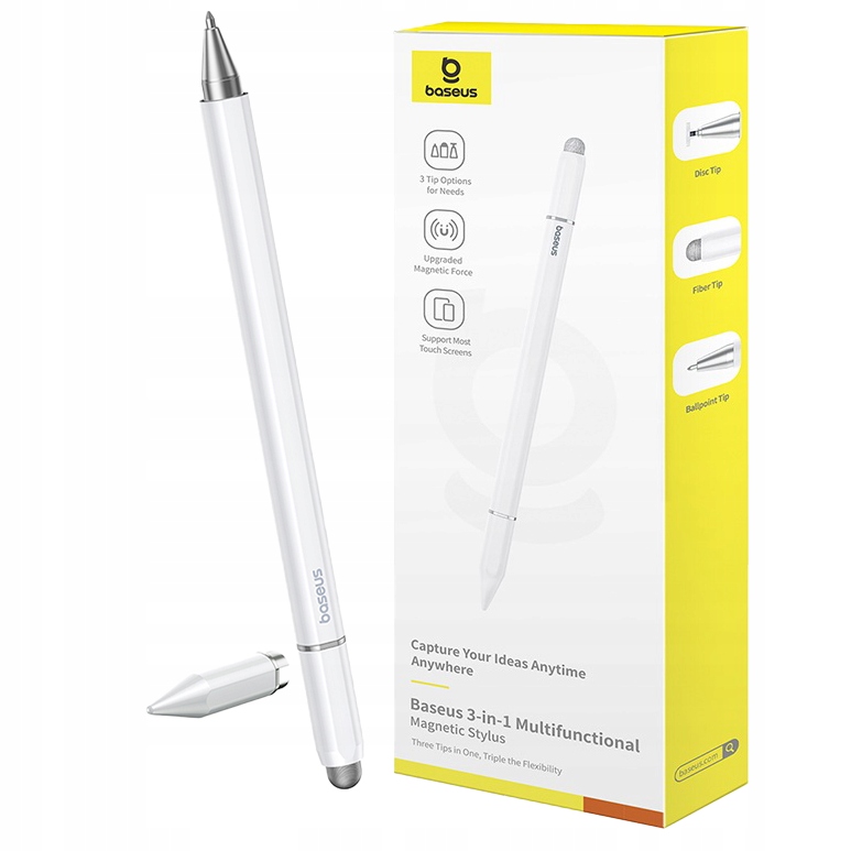 Stylus Baseus Smooth Writing III 3w1 – Rysik pasywny z magnetycznym mocowaniem