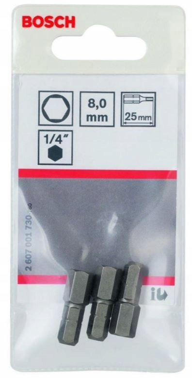 BIT 6KT 8,0MM EH 3PC – Wytrzymałe bity do intensywnego użytku