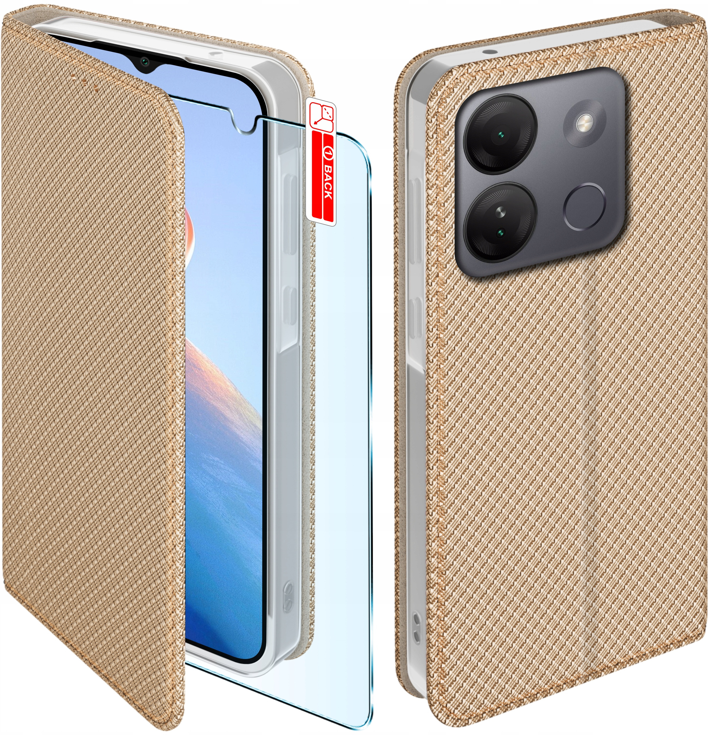 Etui do Infinix Smart 7 HD SMART MAGNET CASE PORTFEL + SZKŁO OCHRONNE 9H – Idealna ochrona dla Twojego smartfona