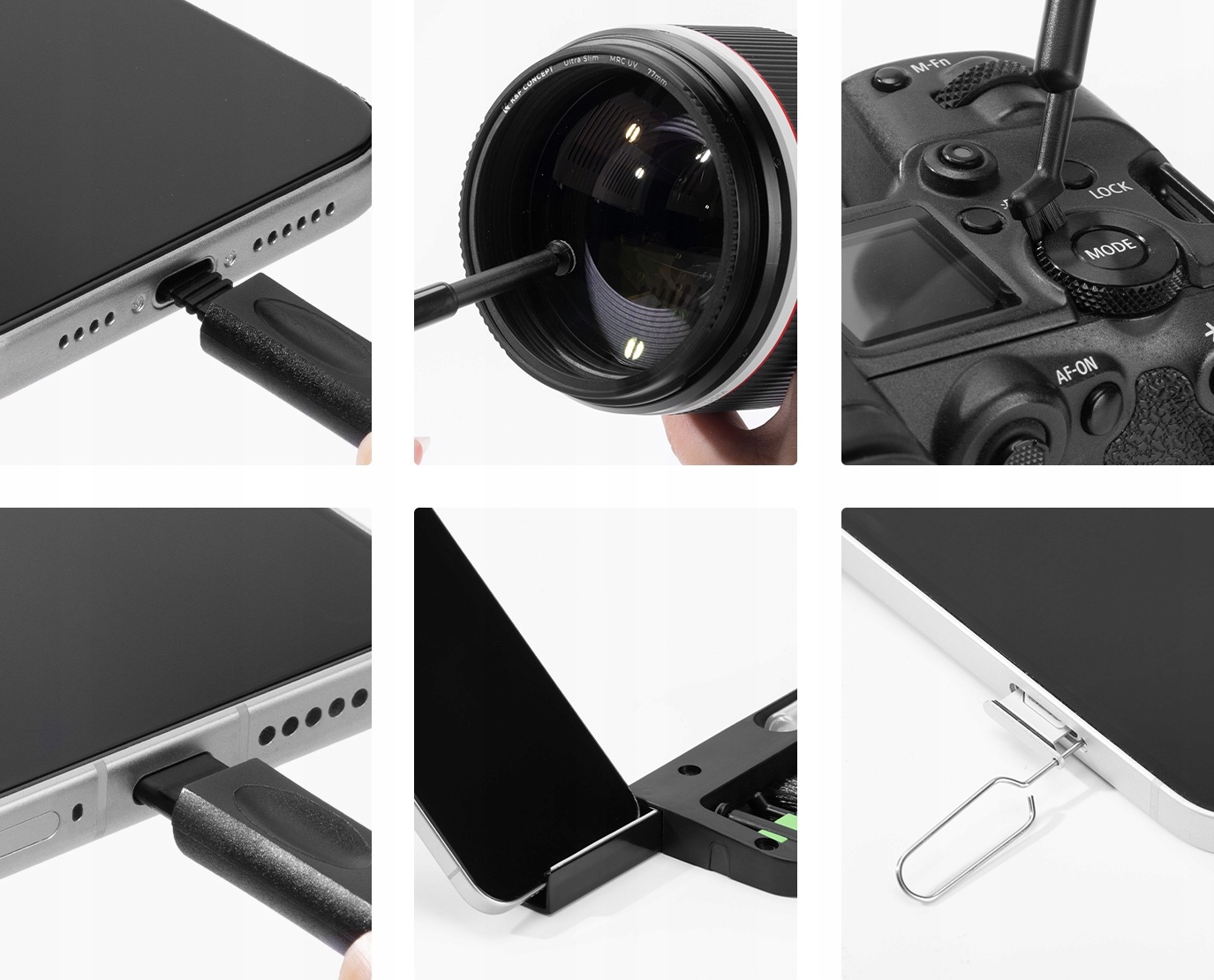 Wszechstronność zastosowania – od klawiatur po aparaty fotograficzne