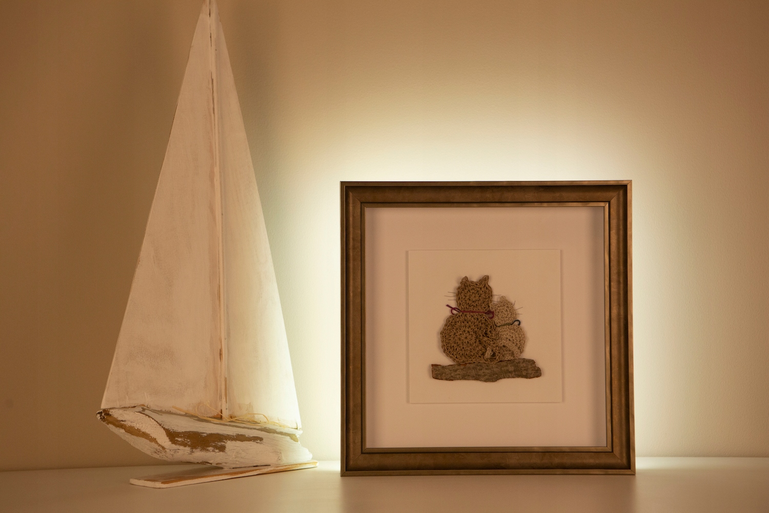 Obraz podświetlany - Kot i kotek Bohater Charming Kitty