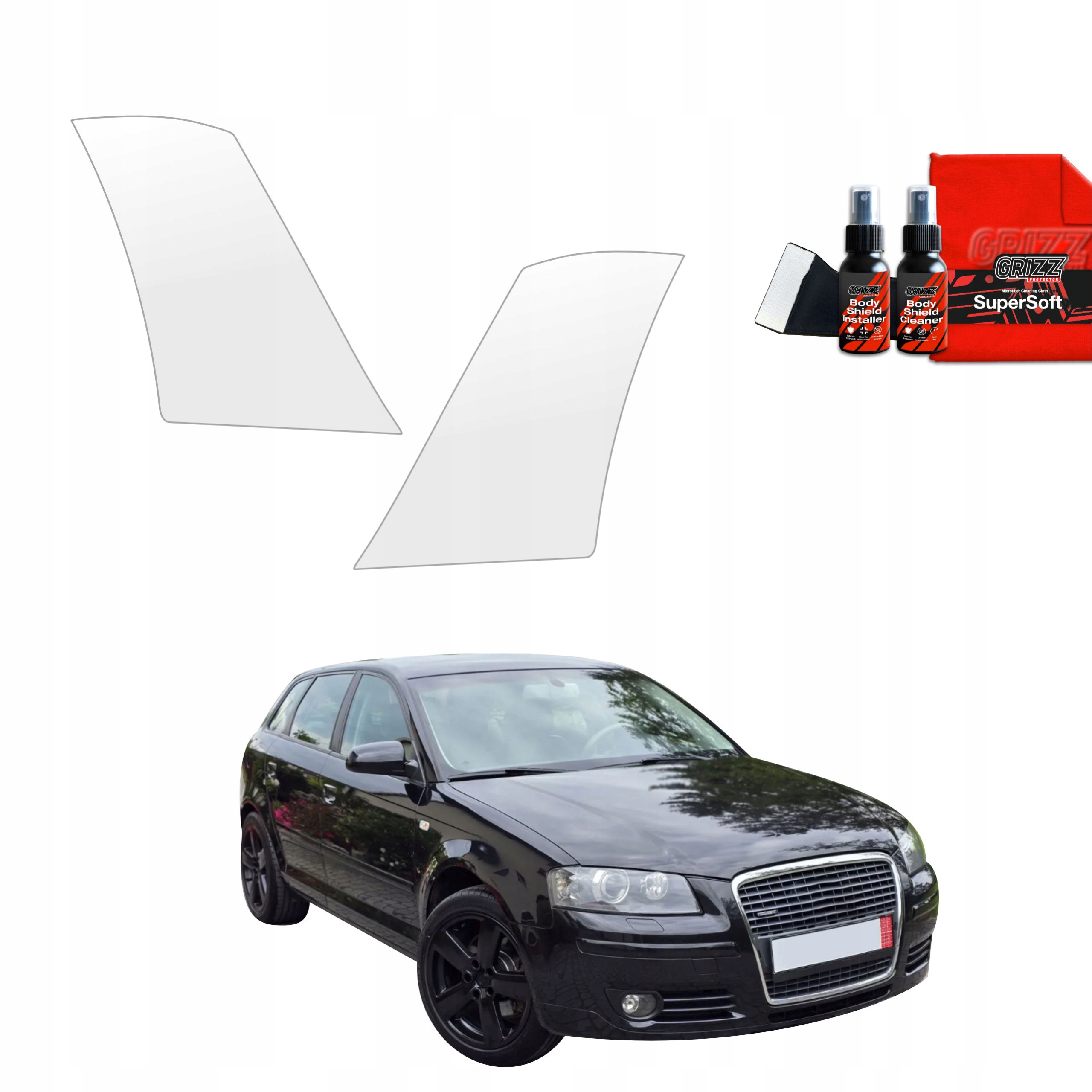 Folia ochronna na nadkola GrizzGlass BodyShield do Audi A3 8P Hatchback 5D (2003-2008) – Ochrona Twojego pojazdu
