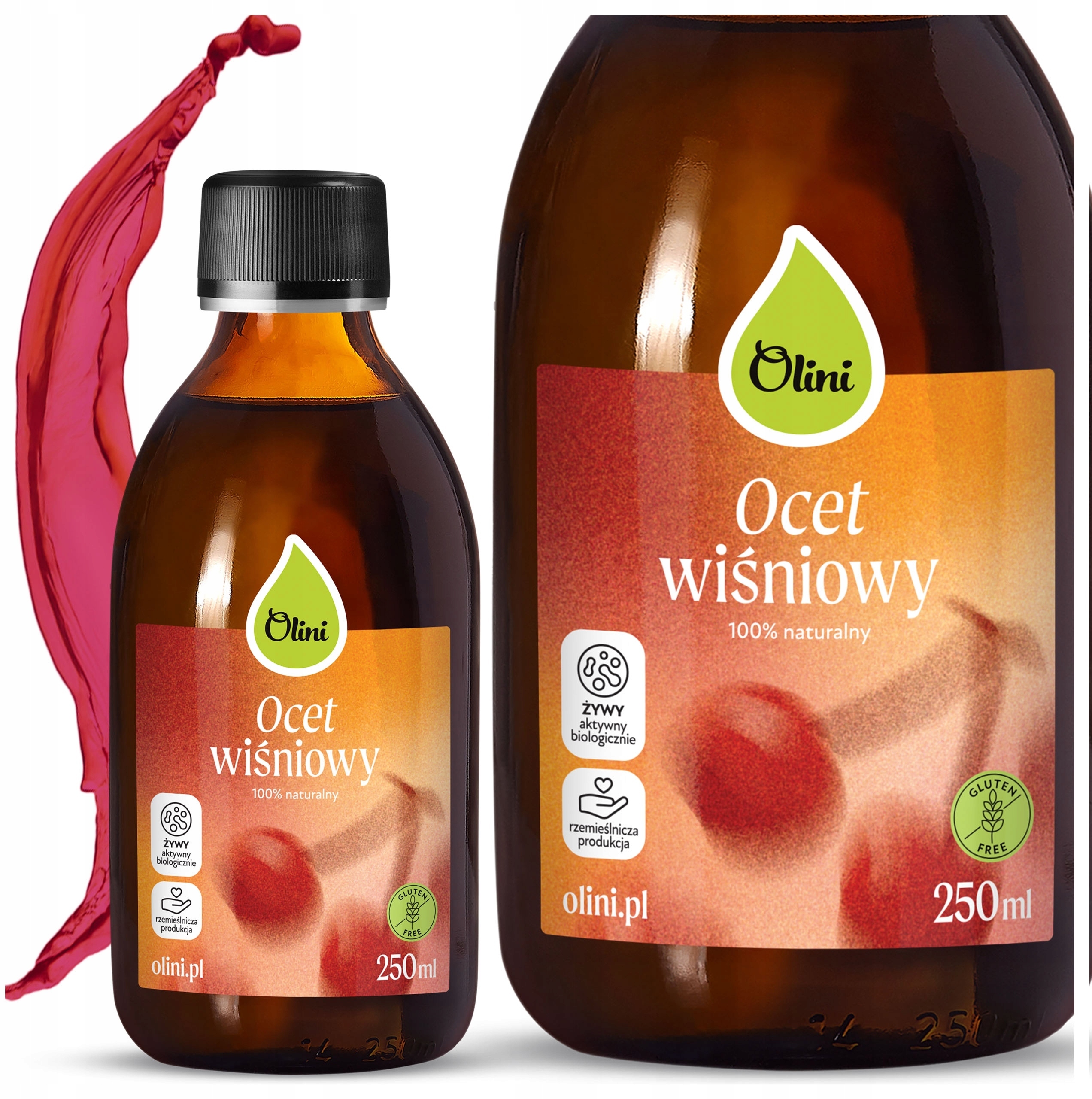 Ocet wiśniowy Olini – smak z polskich wiśni