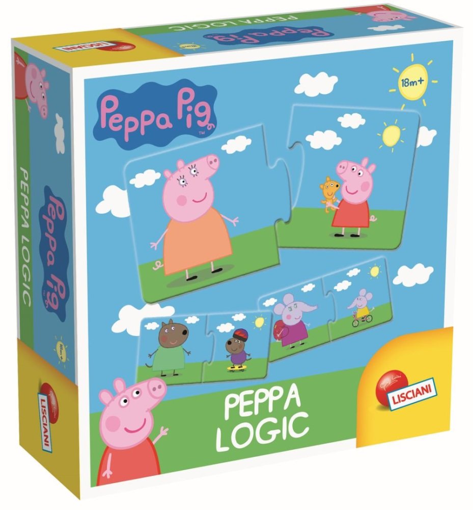 Lisciani Peppa Pig Gra Logiczna – Rozwijaj logiczne myślenie z ulubionymi bohaterami