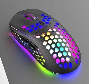MYSZ BEZPRZEWODOWA LEKKA RGB GAMINGOWA DLA GRACZY Marka inna