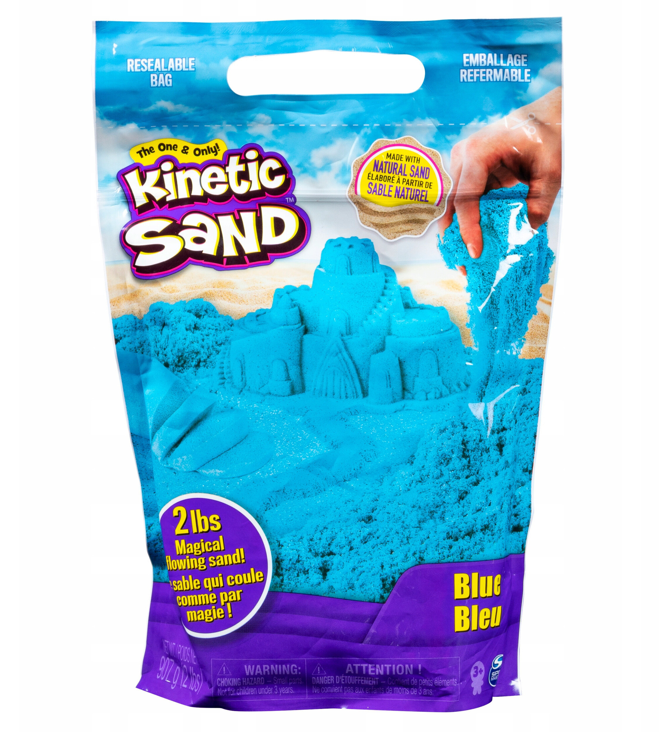 Kinetic Sand KNS RFL 2lb Kolor Niebieski – Kreatywna zabawa dla dzieci