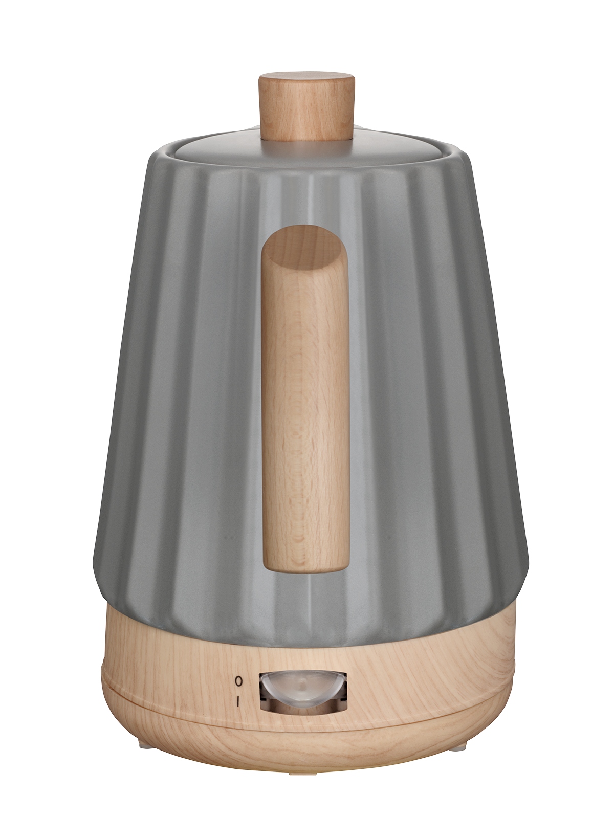 Stylowy design ciemnoszarej ceramiki i drewna