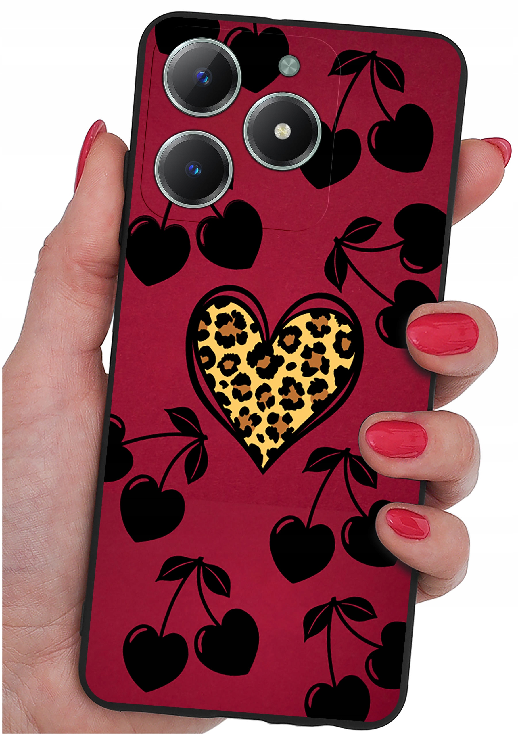 Etui do Realme C61 | C63 WZORY | SILIKONOWE MATT CASE + SZKŁO HARTOWANE 9H