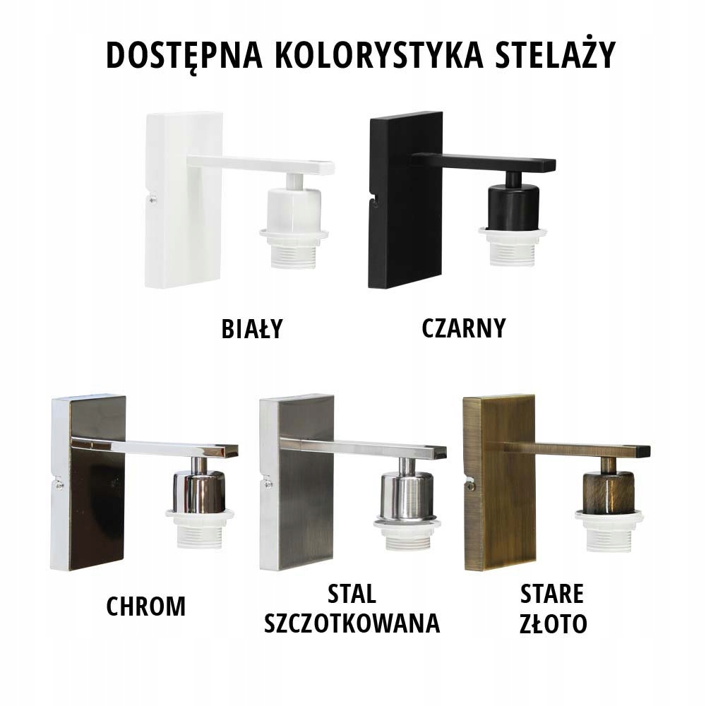 Kolorystyka kinkietu SPLIT – Wybierz swój ulubiony odcień