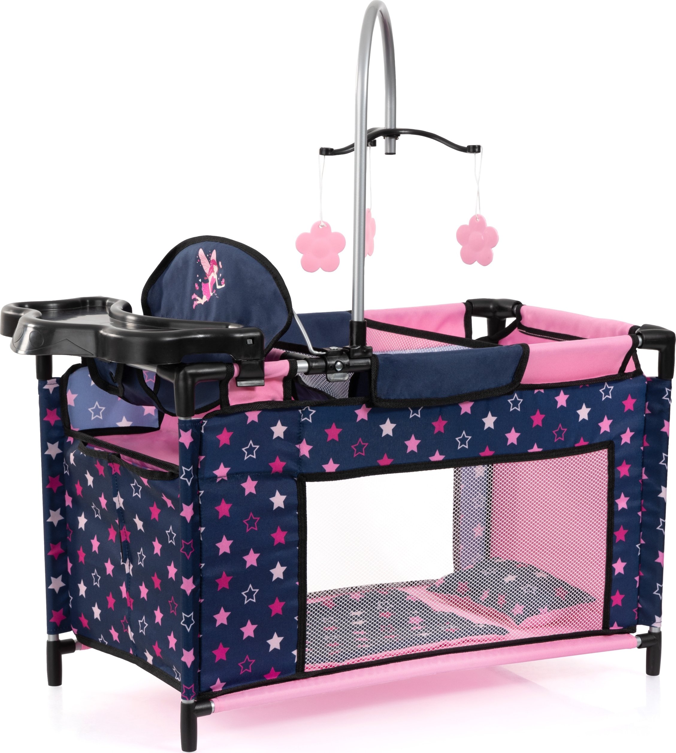 Akcesoria do zabawy – karuzela, tacka do karmienia i miejsce do przewijania