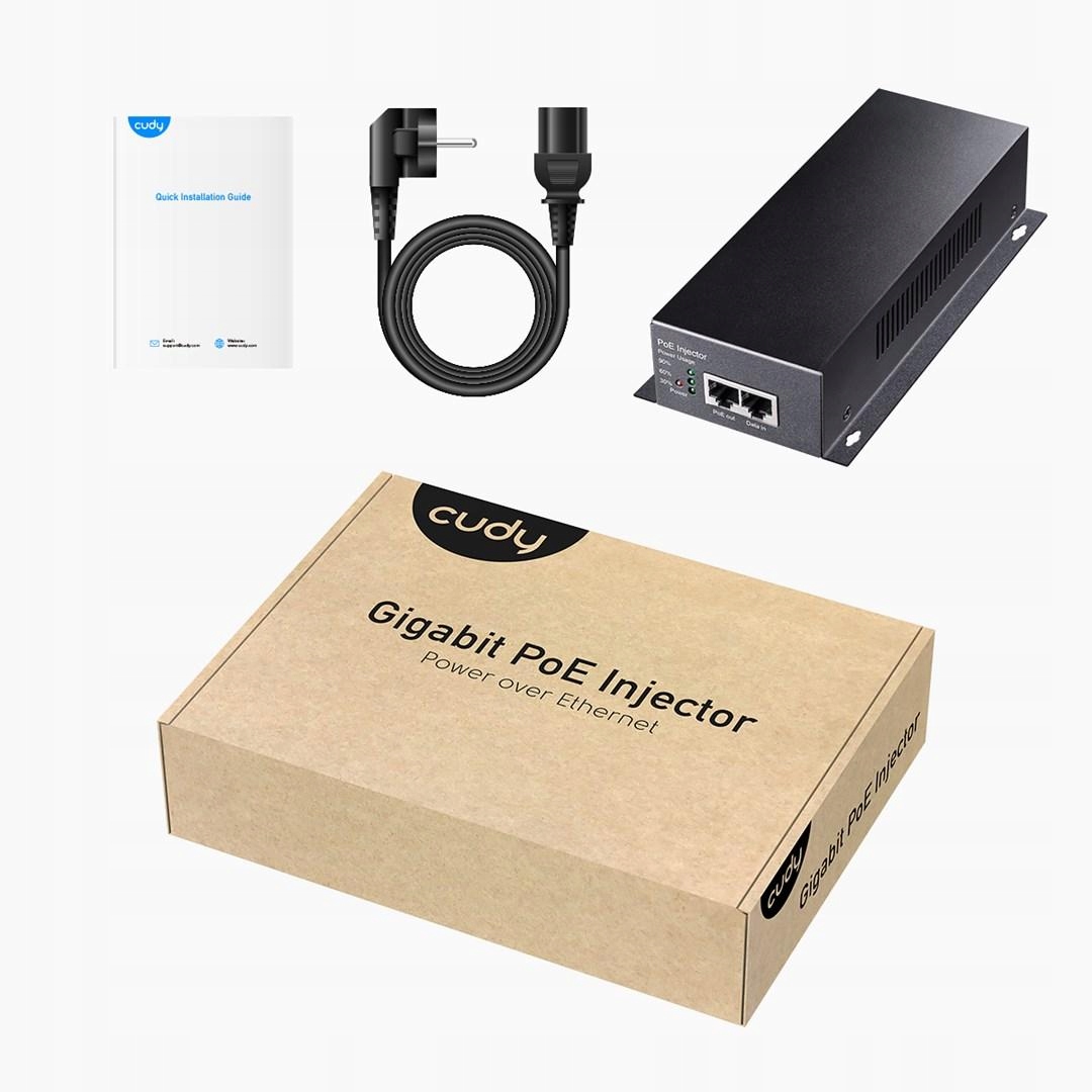 Wstrzykiwacz CUDY POE350 Gigabit PoE++ 90W – Wydajność i niezawodność w zasilaniu
