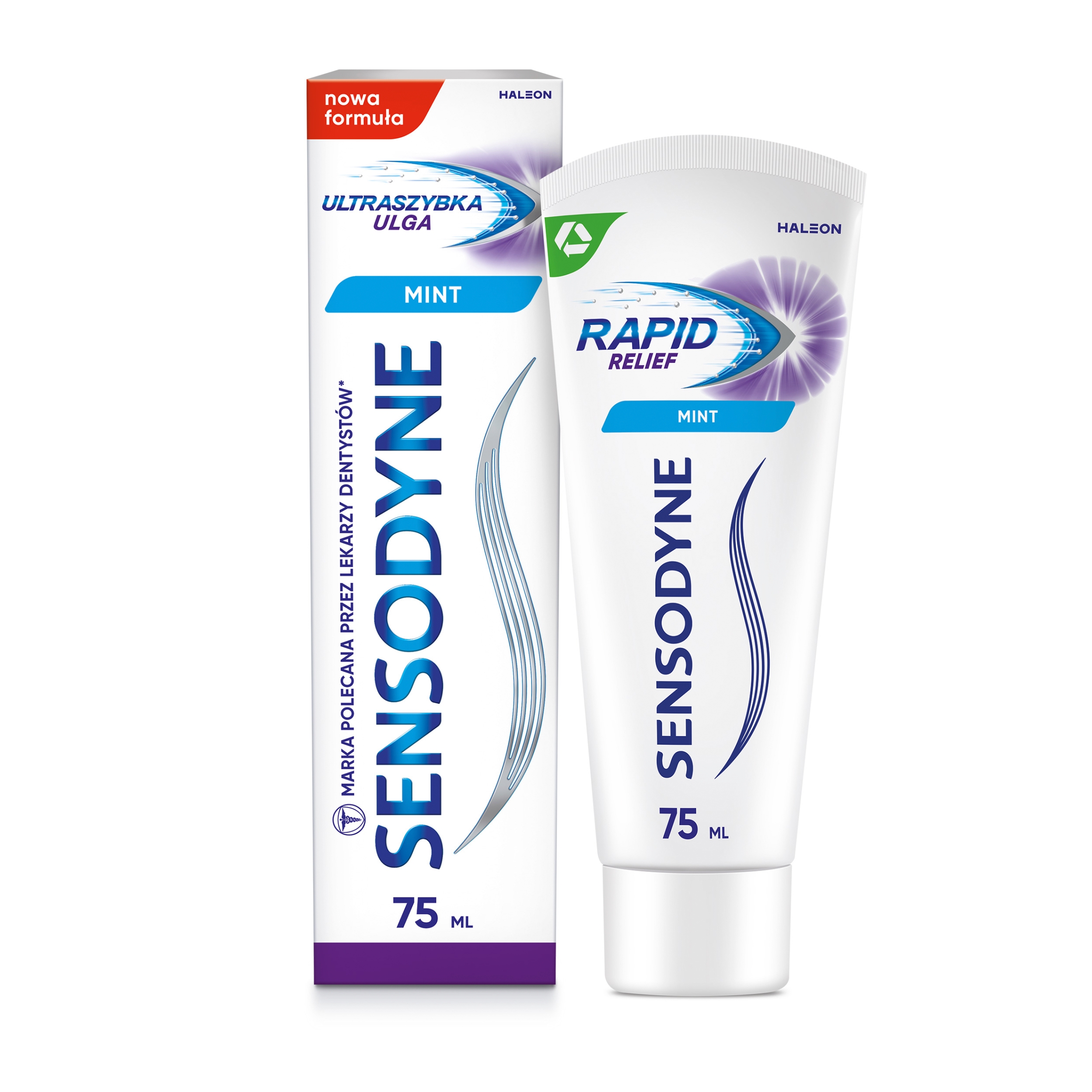 SENSODYNE Pasta do zębów Ultraszybka Ulga 75ml – Natychmiastowa ulga dla wrażliwych zębów