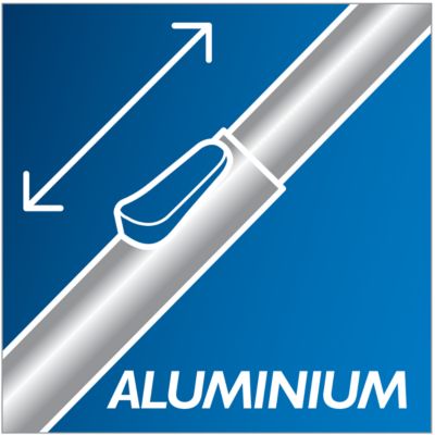 Wygodne sprzątanie dzięki lekkiej, aluminiowej rurze